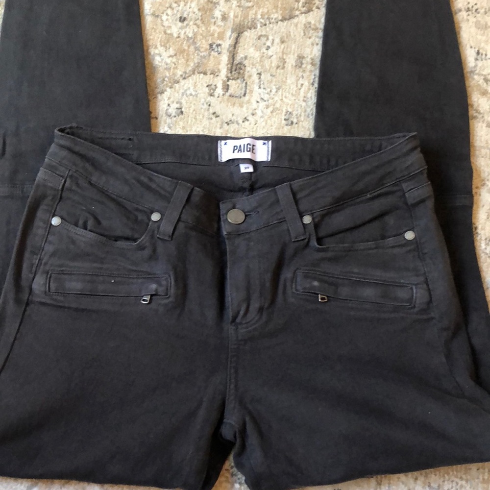 Paige skinny Moto Jean black